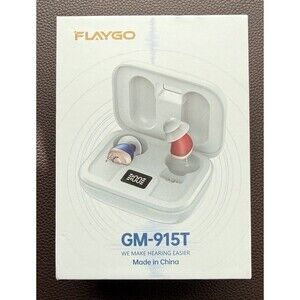 FlayGo Rechargeable Hearing Aids GM - 915T Noise Cancellation Invisible Design